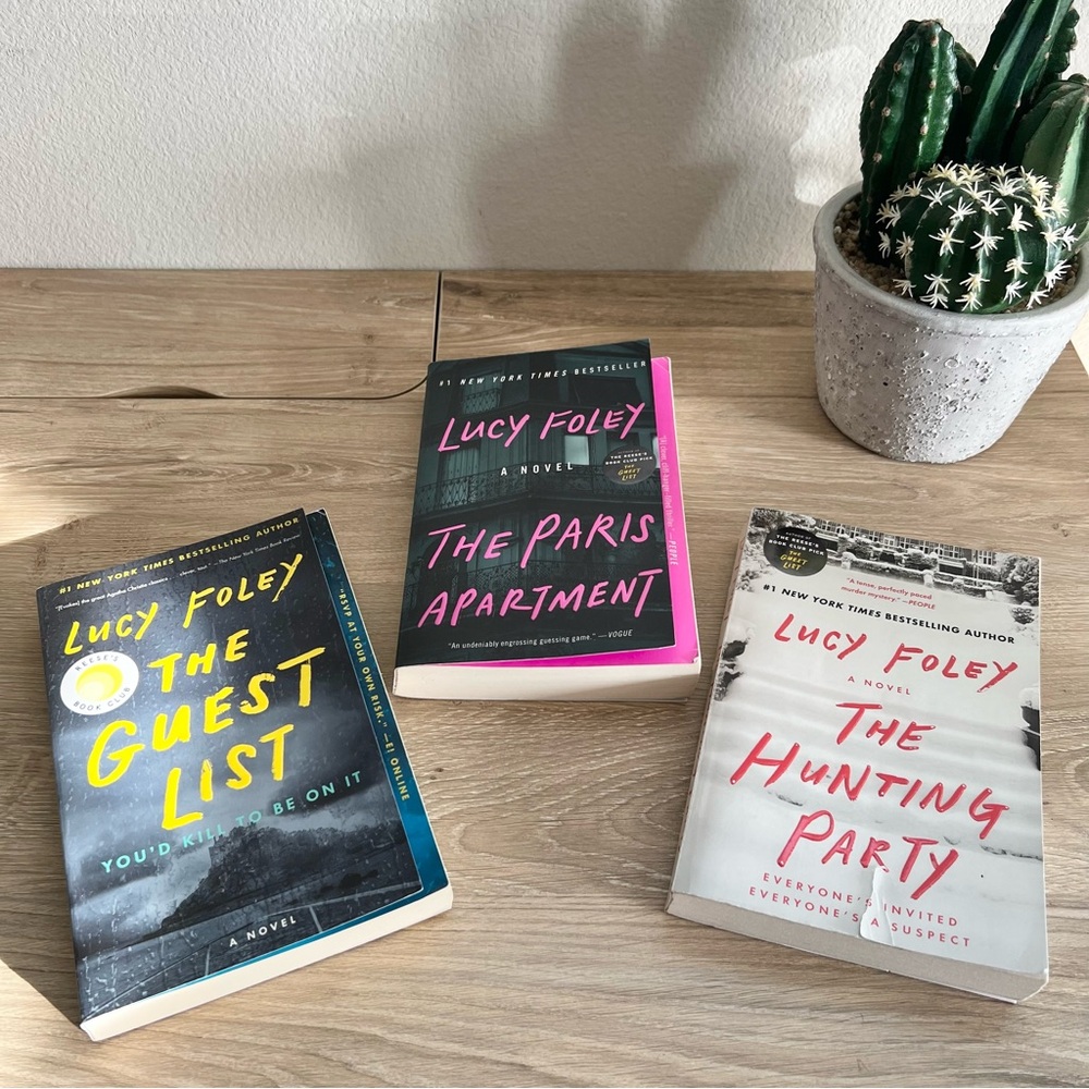 Lucy Foley Thriller Bundle 3 PB The Guest List Hunting Party Paris Apt - Picture 1 of 12